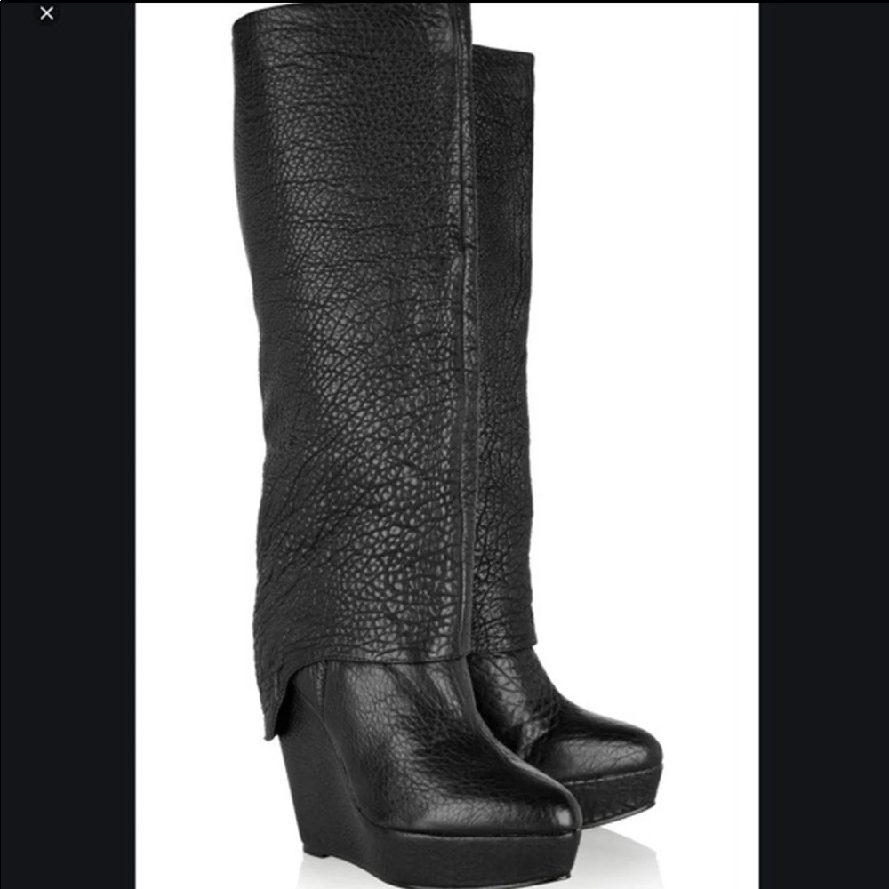 Elizabeth and James Pebbled Leather Knee Boot